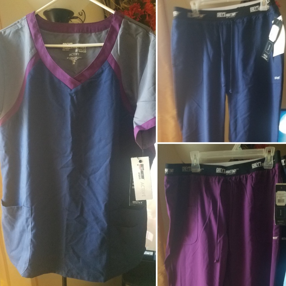 Greys Anatomy Scrub Set (1 top/2 pants)